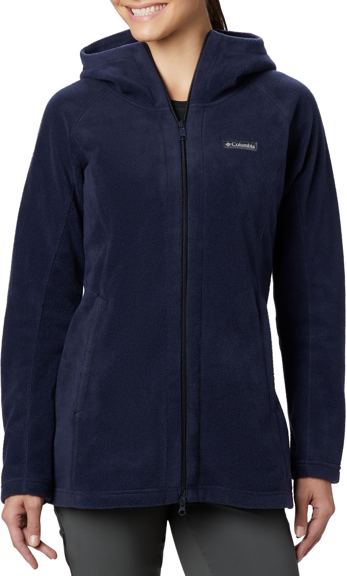 columbia womens long fleece jacket