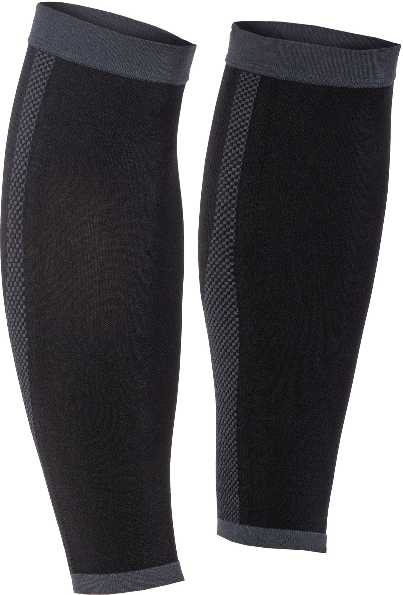 P-TEX Knit Compression Calf Sleeves, 2 calf sleeves Black/Green Color  (Size: M)