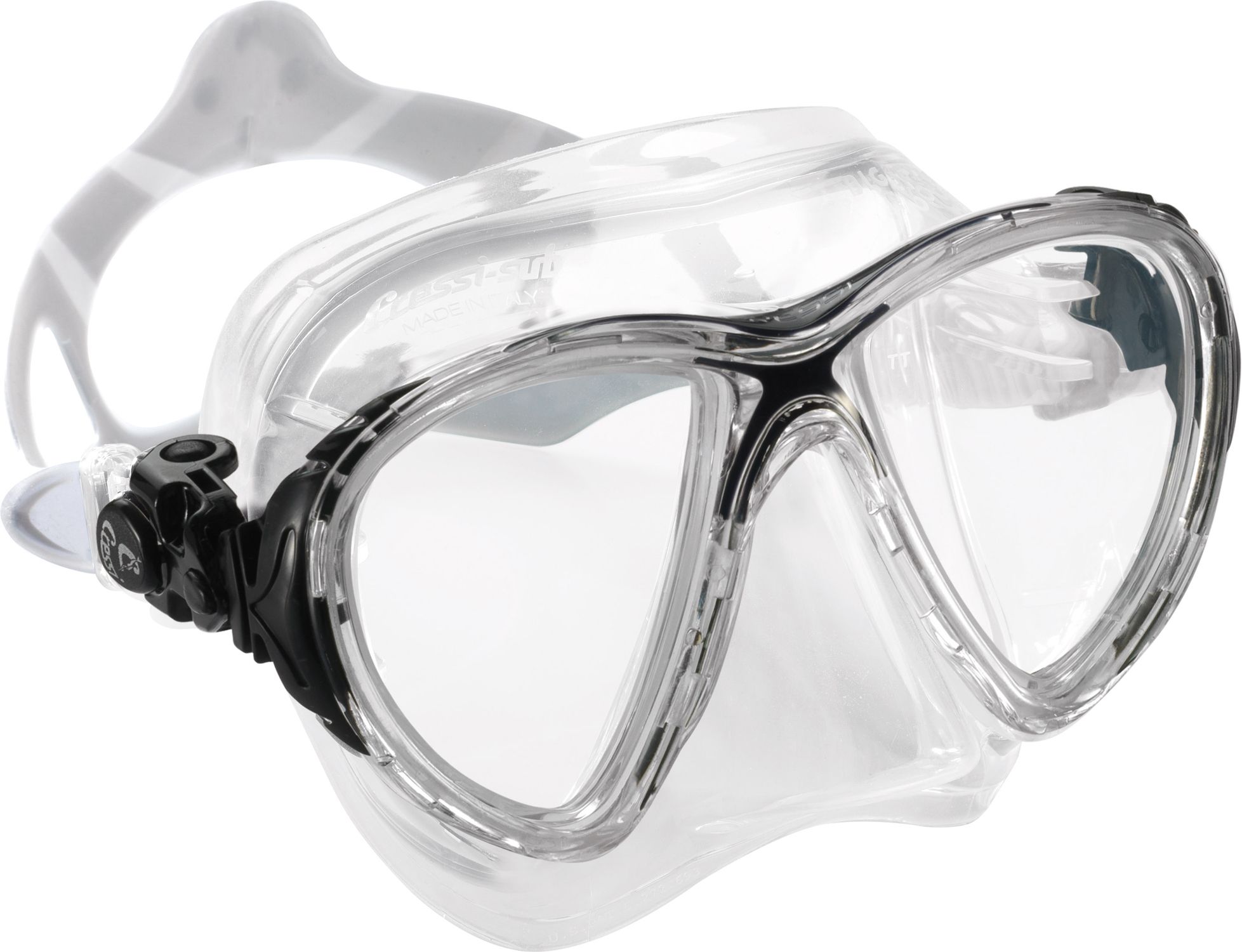 Photos - Swimming Mask Cressi Sub Cressi Big Eyes Evolution Crystal Snorkeling & Scuba Mask, Clear 16CREABGY 