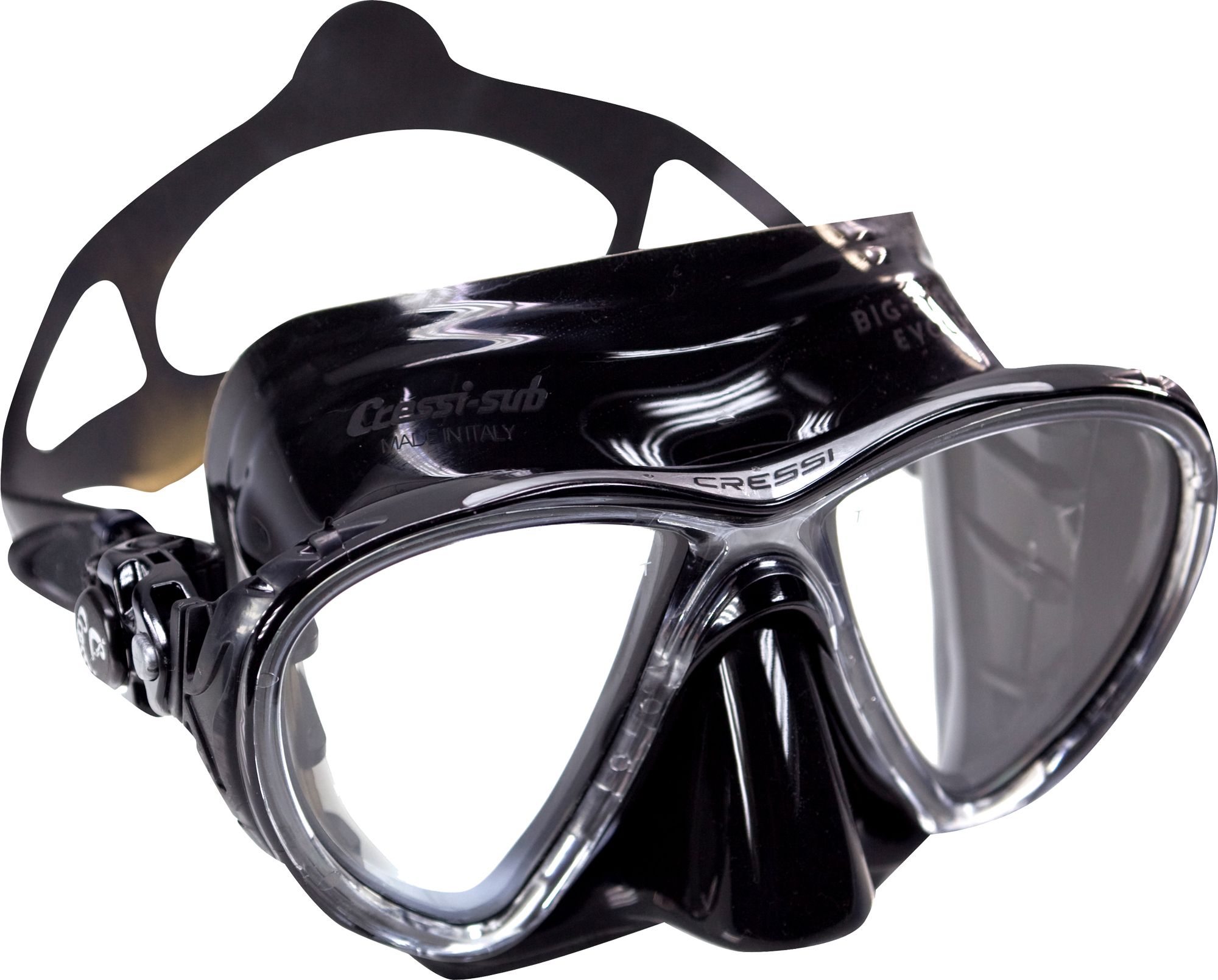 Photos - Swimming Mask Cressi Sub Cressi Big Eyes Evolution Snorkeling & Scuba Mask, Black/Black 16CREABGYSV 