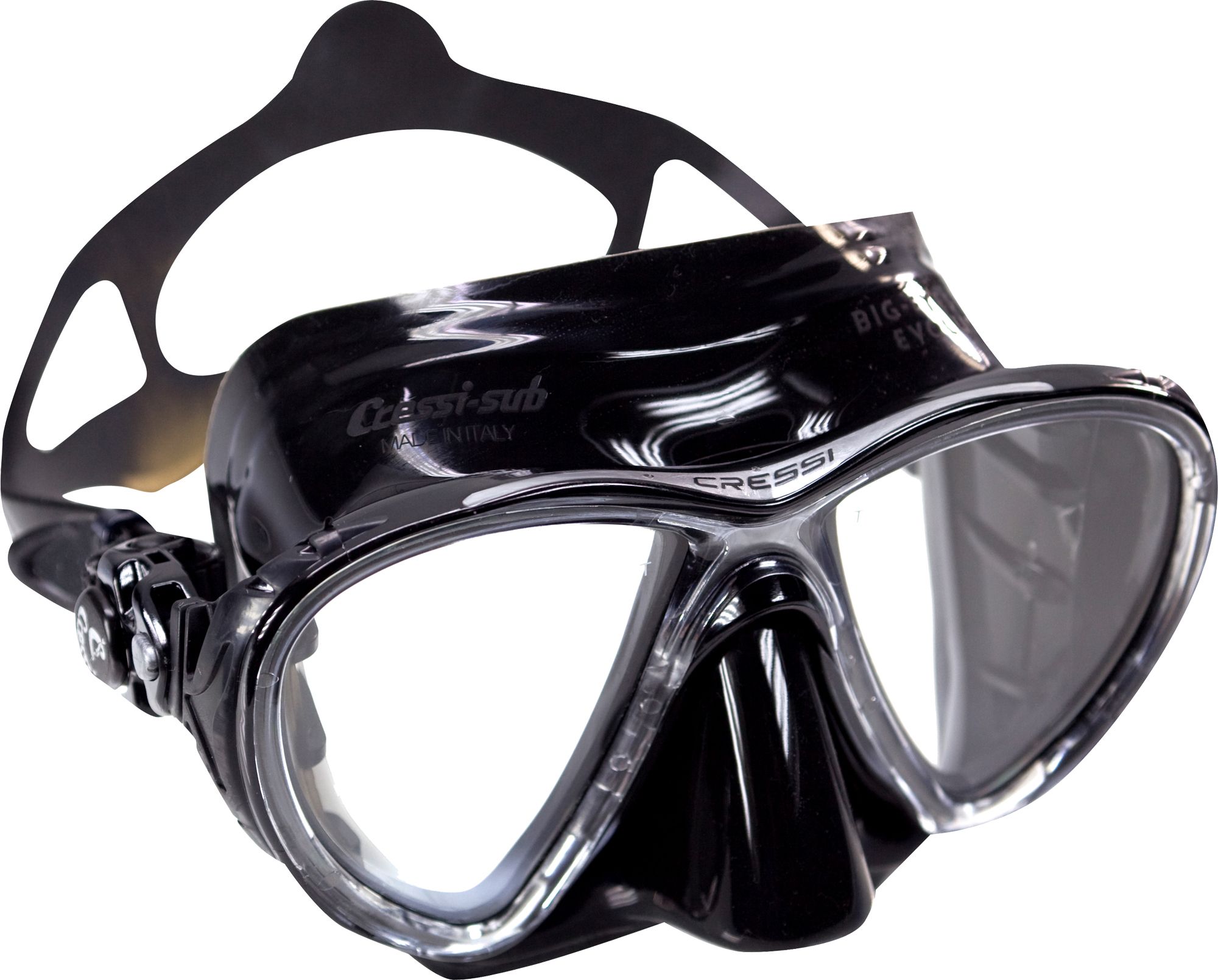 Cressi Big Eyes Evolution Snorkeling &amp; Scuba Mask - Black