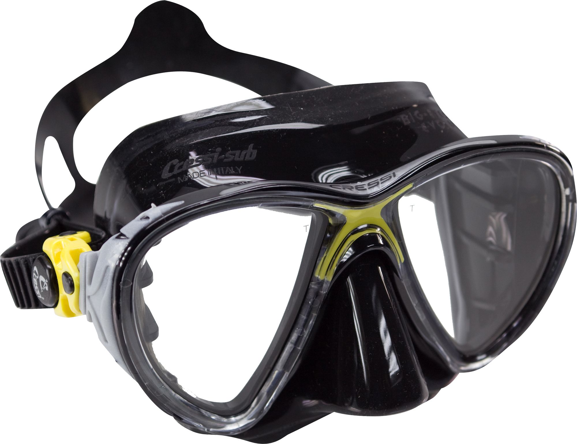 Photos - Swimming Mask Cressi Sub Cressi Big Eyes Evolution Snorkeling & Scuba Mask, Black/Gold 16CREABGYSVL 