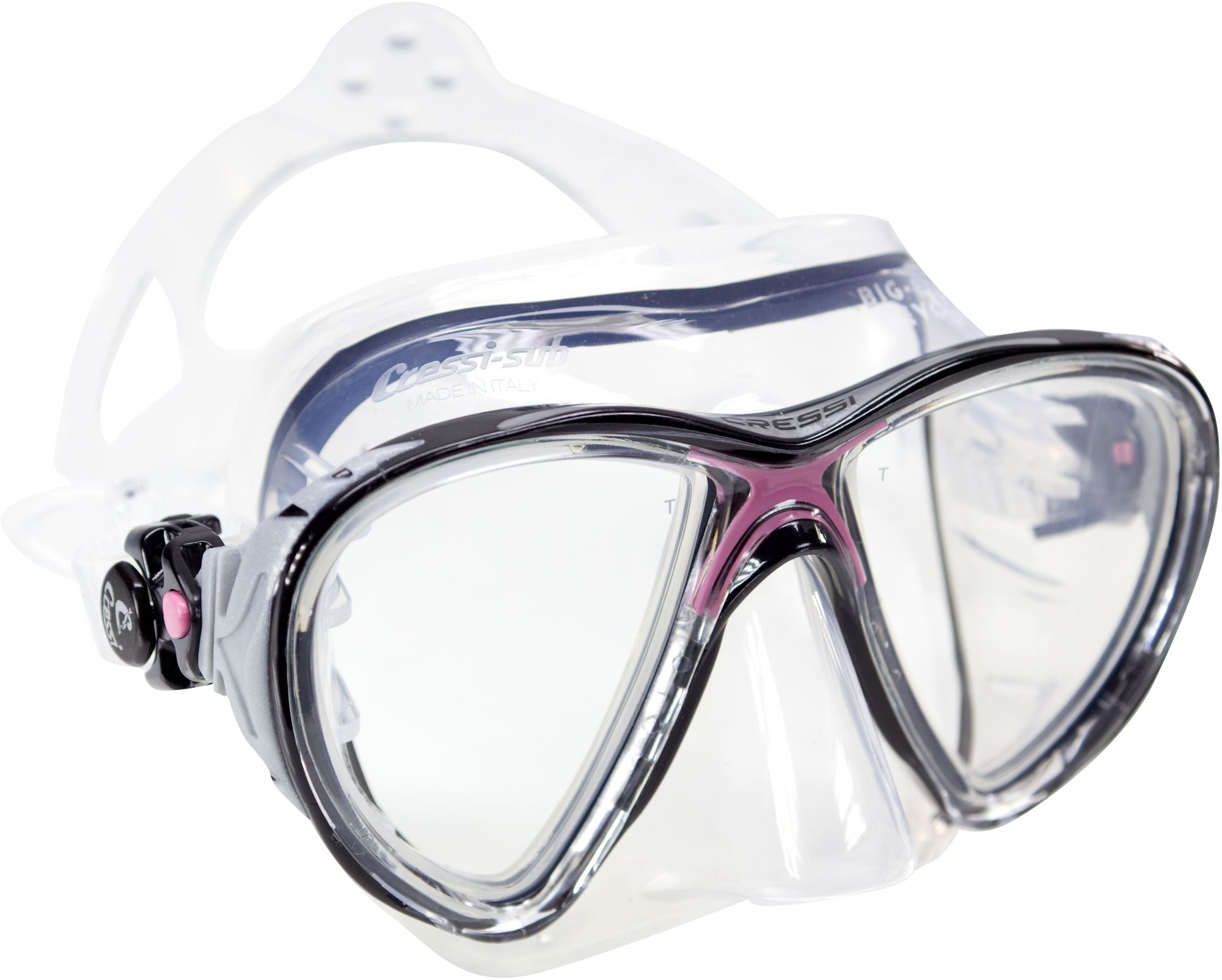 Cressi Big Eyes Evolution Snorkeling &amp; Scuba Mask - Pink