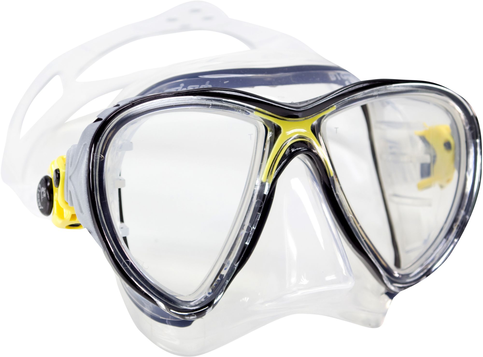Cressi Big Eyes Evolution Snorkeling &amp; Scuba Mask - Yellow