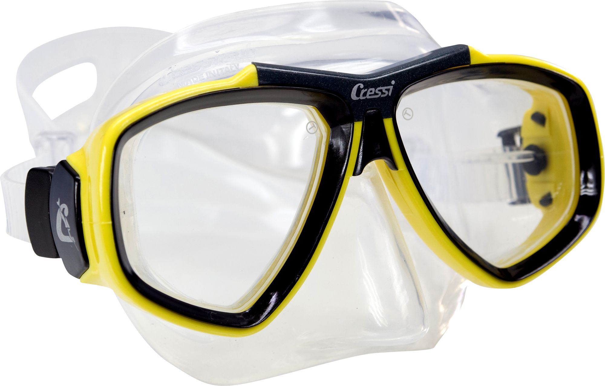 Photos - Swimming Mask Cressi Sub Cressi Focus Snorkeling & Scuba Mask, Yellow 16CREAFCSMSKXXXXXSWE 