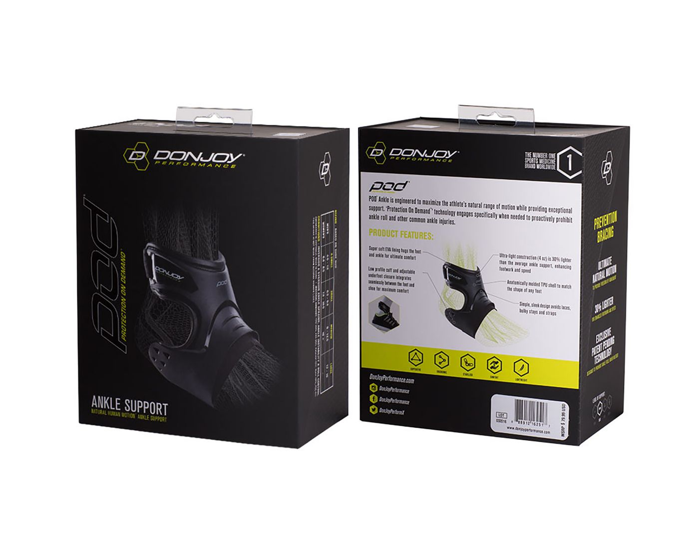 DonJoy Performance POD Foot Ankle Brace DICK'S Sporting Goods