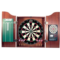DMI Sports Deluxe E-Bristle Dartboard Cabinet Set