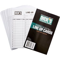 DICK'S Sporting Goods Baseball/Softball Line-Up Cards