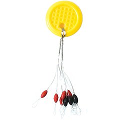 Fish-Field Rubber Bobber Stops | Size 3S | Cylinder with Beads