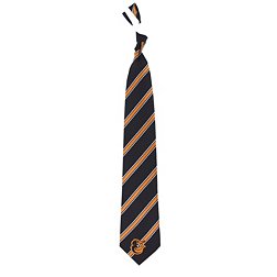 Eagles Wings Baltimore Orioles Striped Polyester Necktie