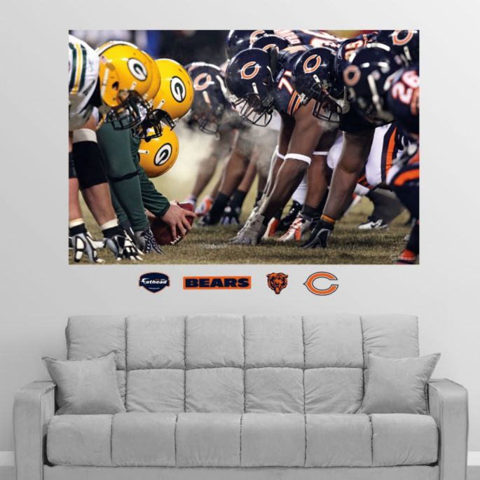 Fathead Chicago Bears Green Bay Packers Line Of Scrimmage Wall