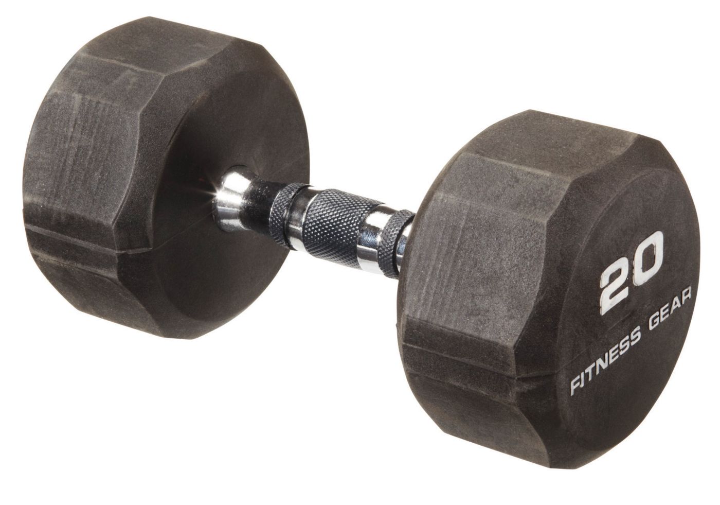 Fitness Gear 20 lb Rubber Hex Dumbbell DICK'S Sporting Goods