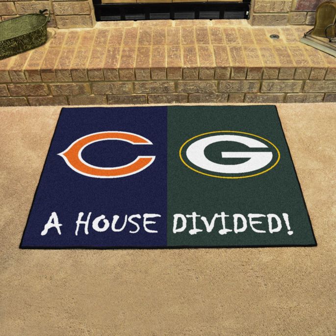 Fanmats Chicago Bears Green Bay Packers House Divided Mat Dick S