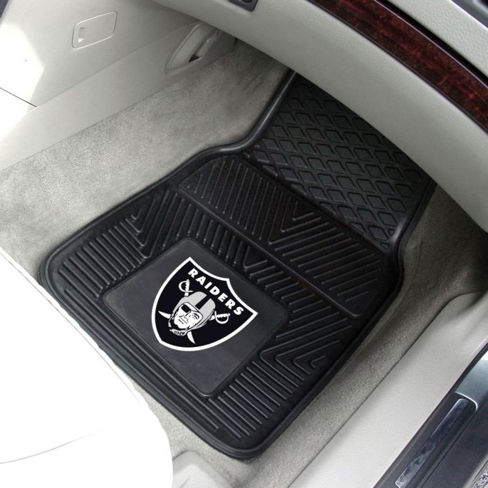 Oakland Raiders 2 Piece Heavy Duty Vinyl Car Mat Set Dick S