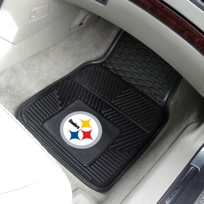 Fanmats Pittsburgh Steelers 2 Piece Heavy Duty Vinyl Car Mat Set