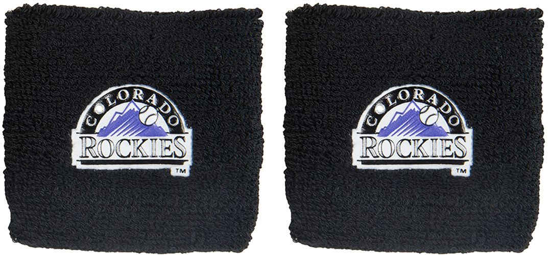 Franklin Colorado Rockies Black 2.5” Wristbands