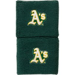 Franklin Oakland Athletics Green 2.5” Wristbands
