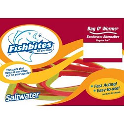 Fishbites Bag O' Worms Fast Acting Saltwater Soft Bait