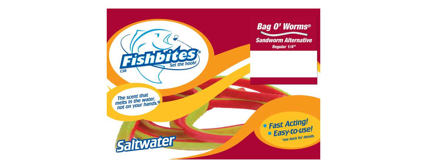 Fishbites Bag O' Worms Fast Acting Saltwater Soft Bait - Sandworm Scent | DICK'S Sporting Goods