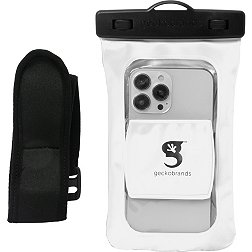 geckobrands Floatable Waterproof Phone Case with Audio Cord and Arm Band