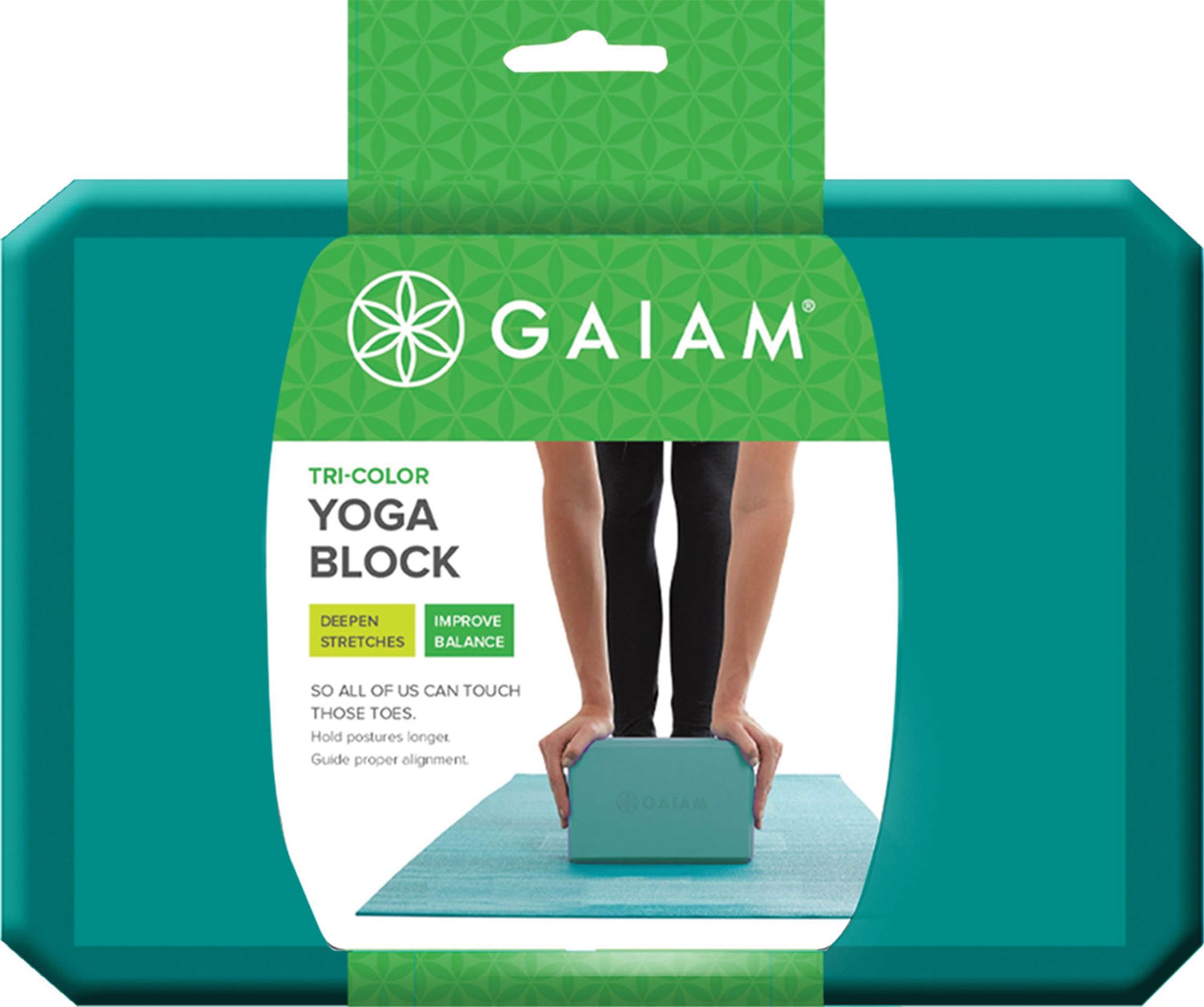Gaiam Tri-Color Yoga Block