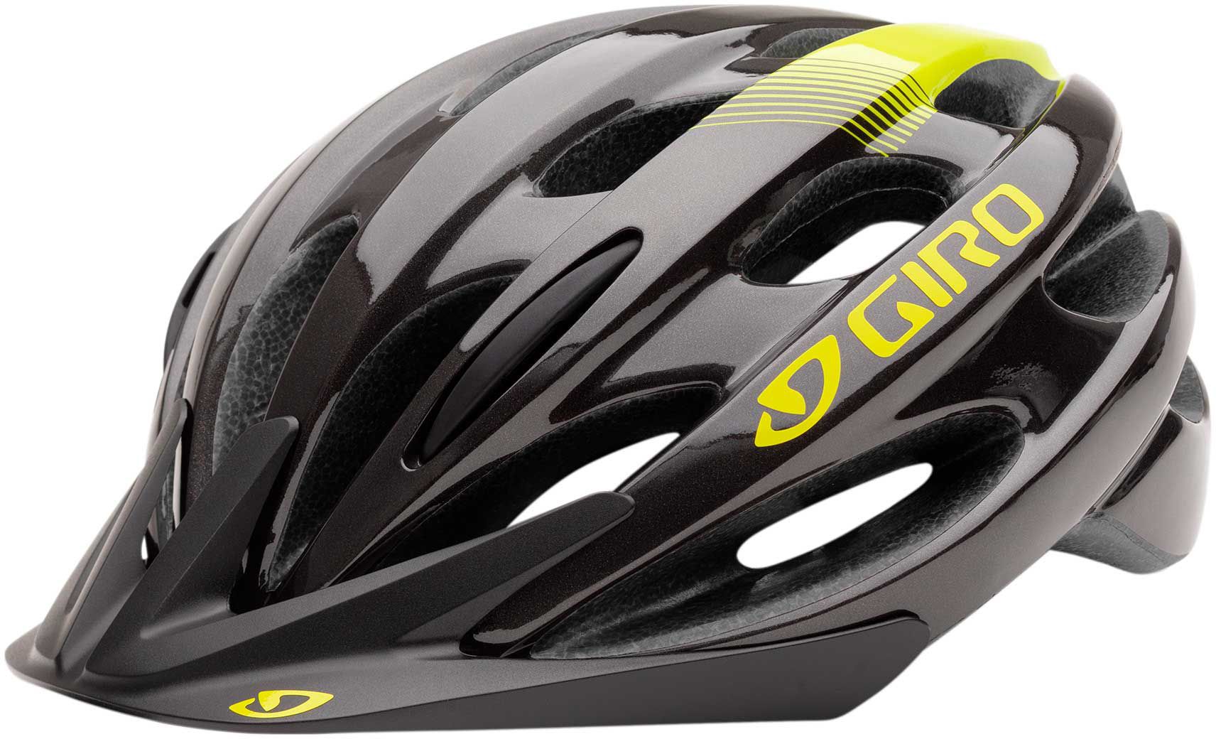 Photos - Bike Helmet Giro Adult Revel , Metallic Black/Citron 16GIRARVLXXXXXXXXDLT 
