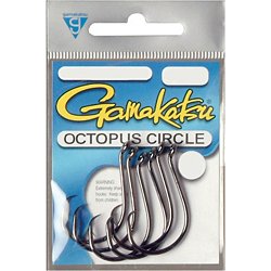 Octopus Circle 4x Strong, Straight Eye (Inline-point), TOURNAMENT LEGAL -  Gamakatsu USA Fishing Hooks
