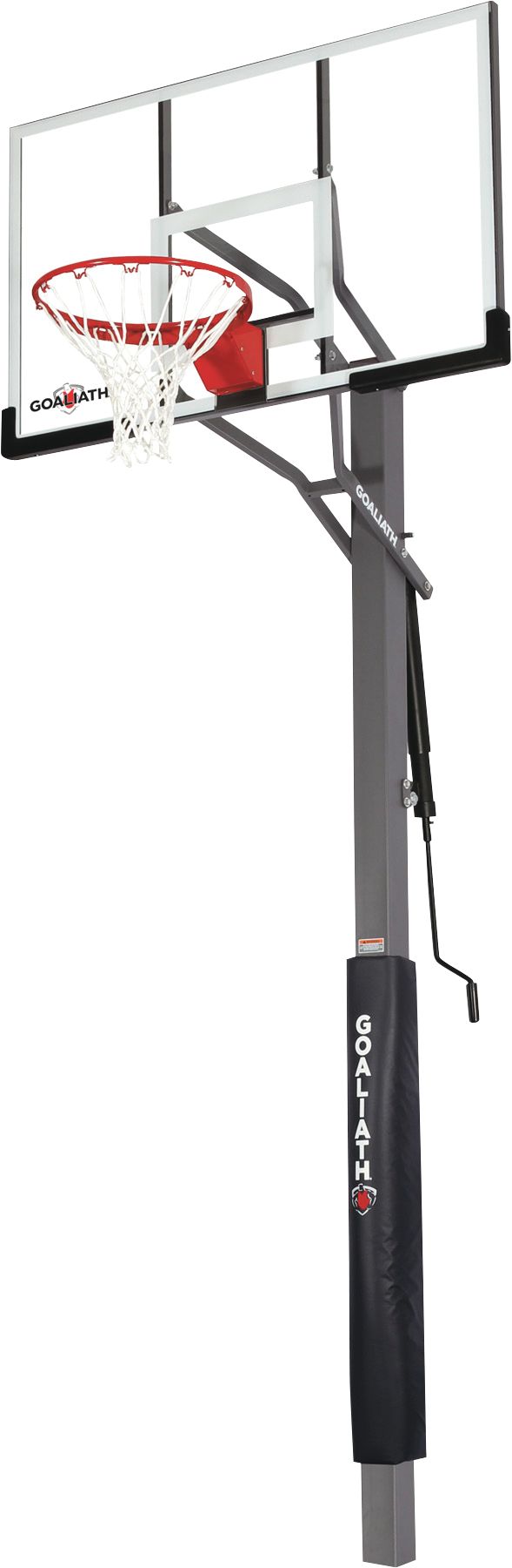 Goaliath 54” Warrior In-Ground Basketball Hoop with Pole Pad