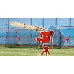 Heater Baseball Pro Pitching Machine & Xtender 24' Batting Cage