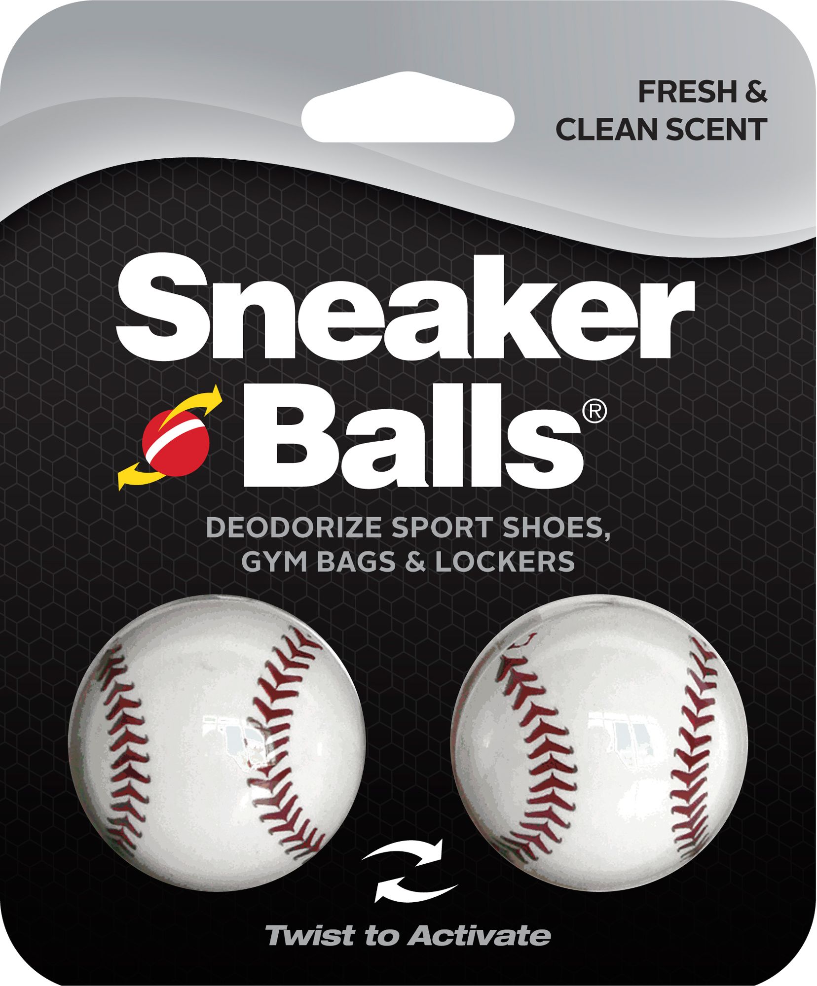 Implus Footcare Shoe Deodorizer Baseball Sneaker Freshener Balls 2 Pack