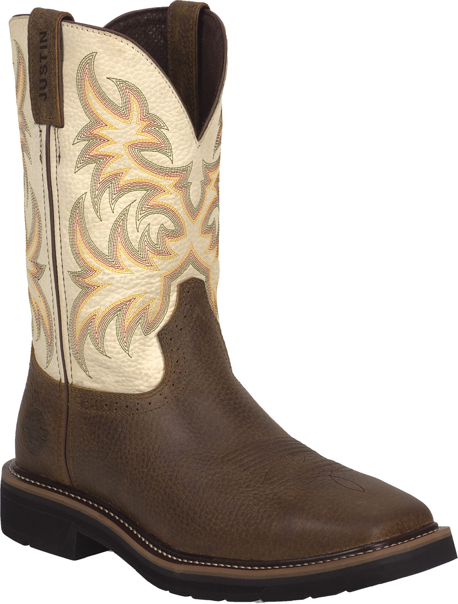 justin men's stampede square toe