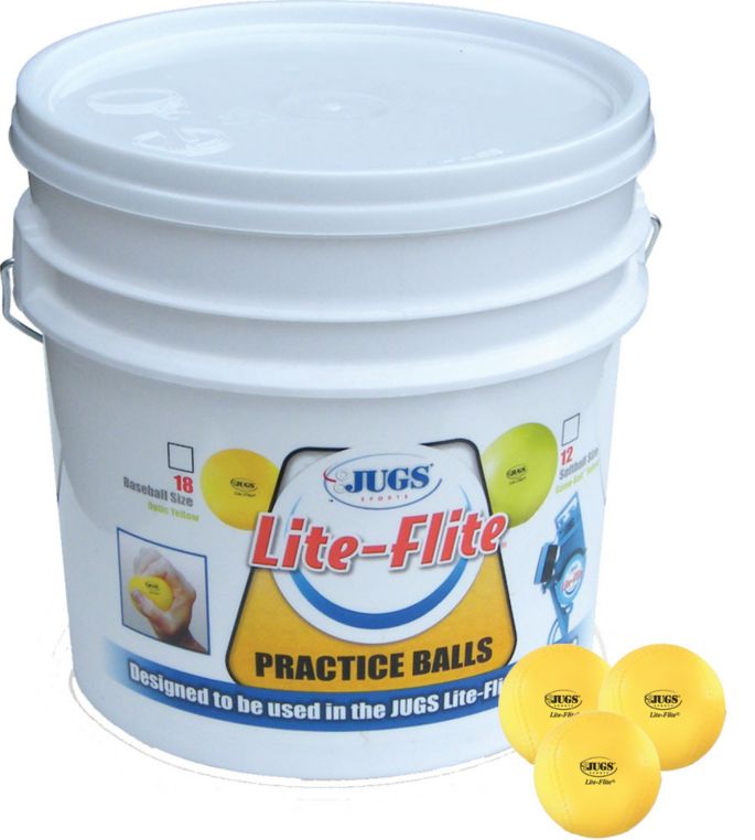 Jugs Lite Flite Bucket Of Baseballs 18 Pack Dick S Sporting Goods