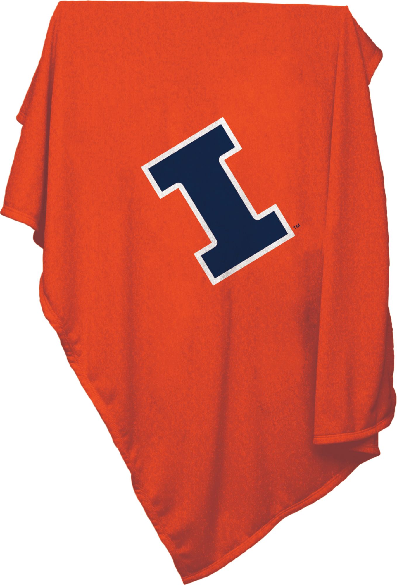 Logo Brands Illinois Fighting Illini 54'' x 84'' Blanket Sweatshirt Throw