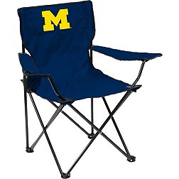 Logo Brands Michigan Wolverines Team-Colored Canvas Chair