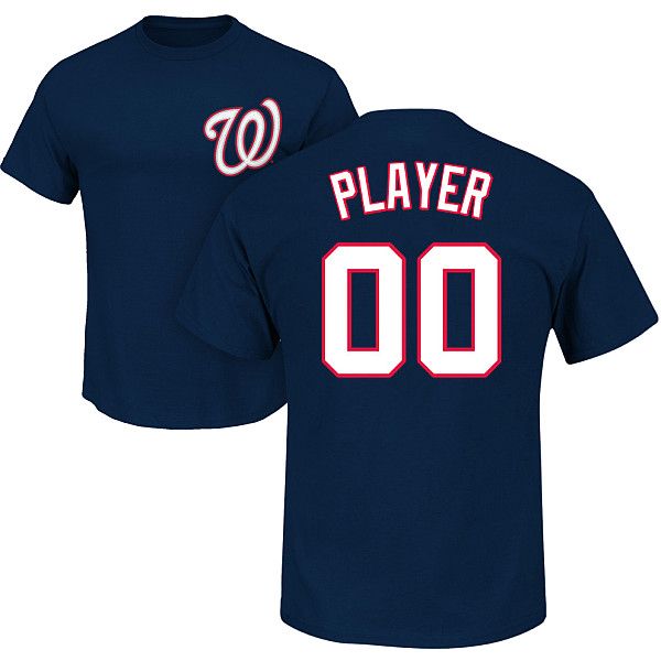 washington nationals navy blue jersey