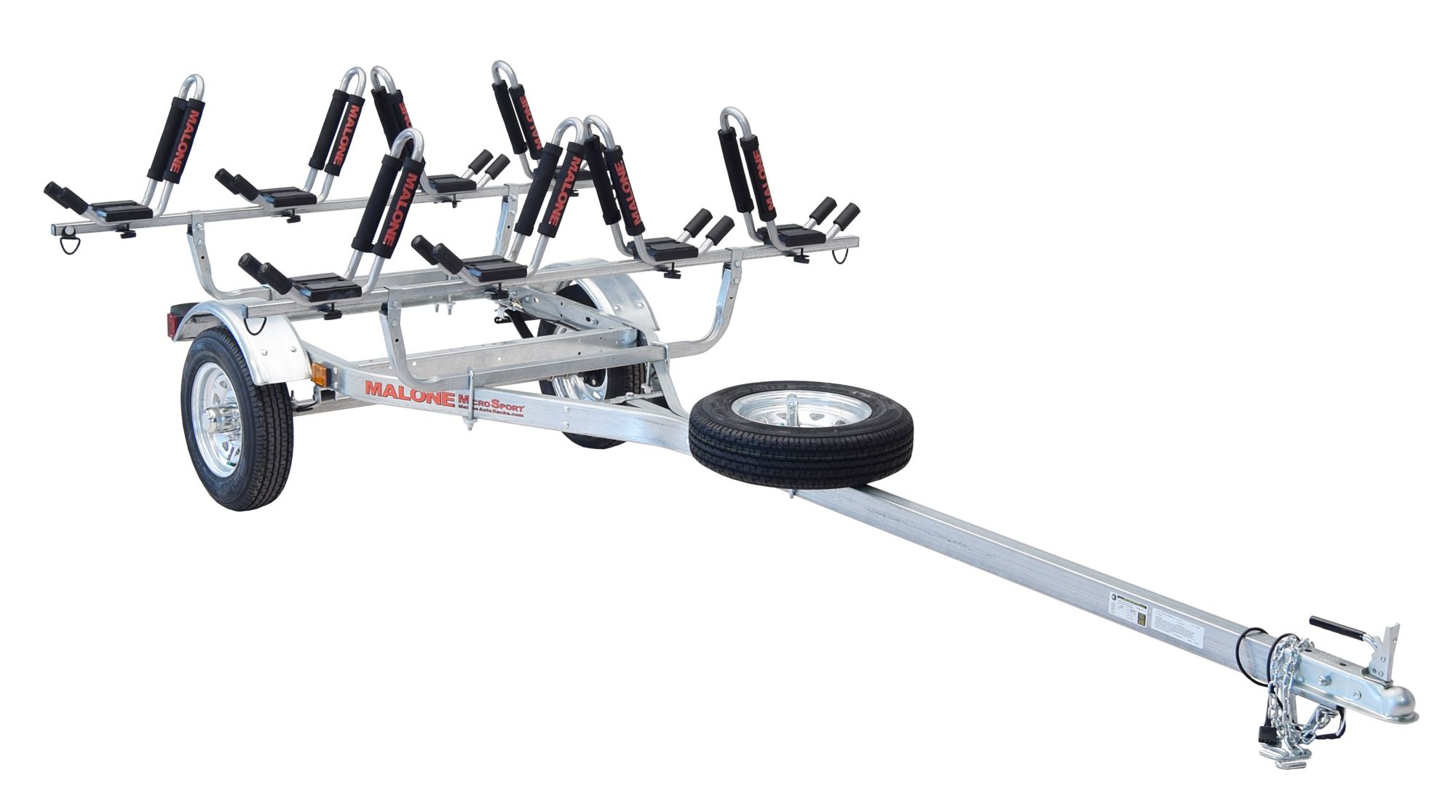 Malone J-Pro 2 Four Kayak MicroSport Trailer
