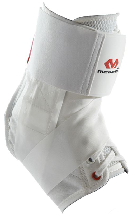 McDavid 195 Ankle Brace w/ Straps White thumbnail