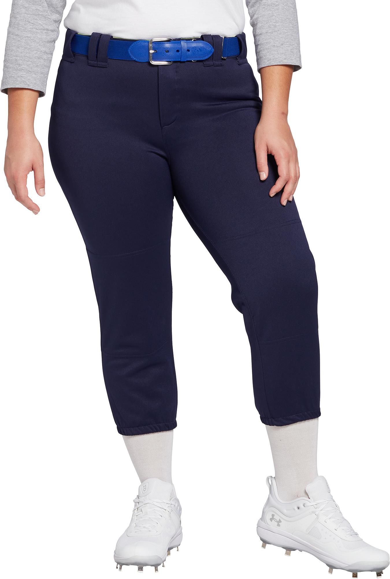 Girls Beltless Softball Pants with Side Braid-Additional Color