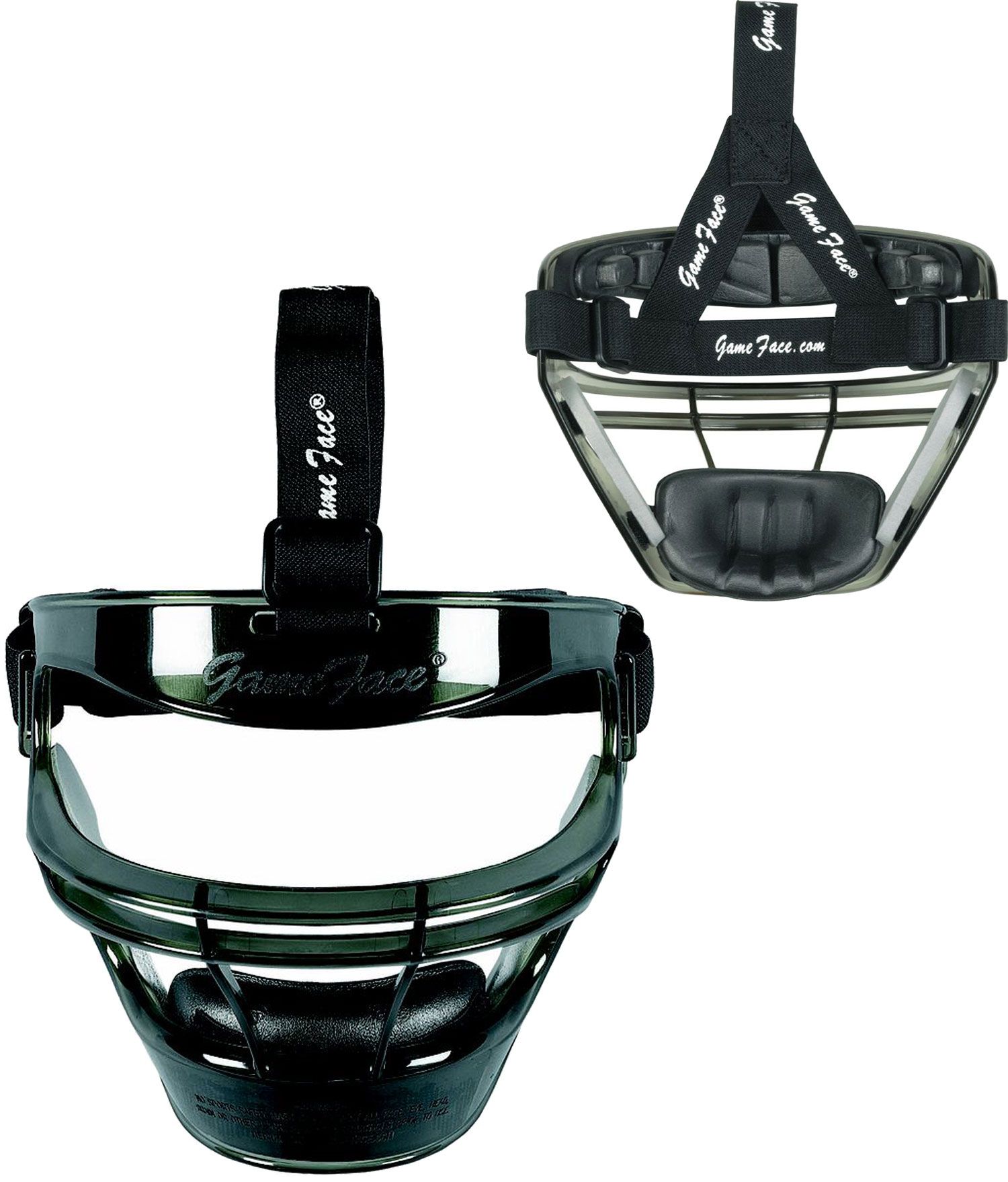 Markwort Game Face Smoke Softball Safety Face Guard - Medium - Black