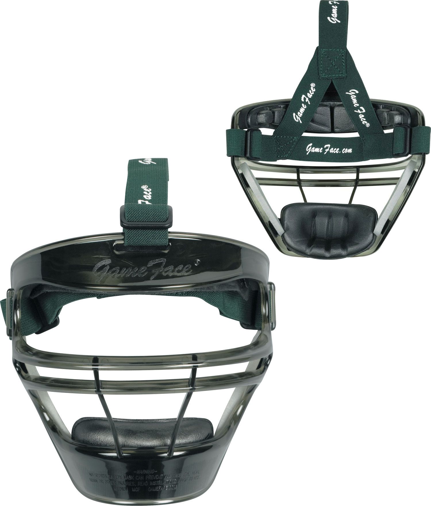 Markwort Game Face Smoke Softball Safety Face Guard - Medium