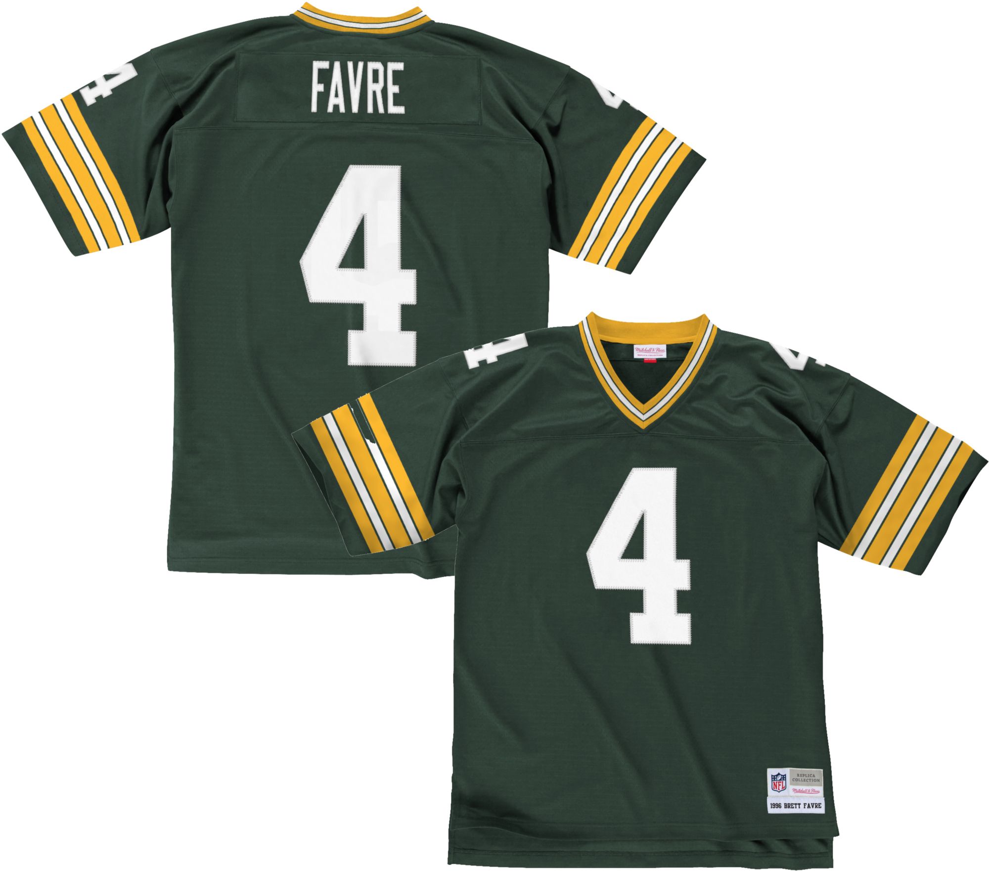 Mitchell &amp; Ness Men's 1996 Home Game Jersey Green Bay Packers Brett Favre #4