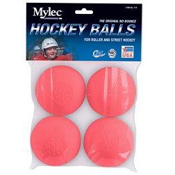 Mylec Pink Cool Weather Hockey Balls - 4 Pack