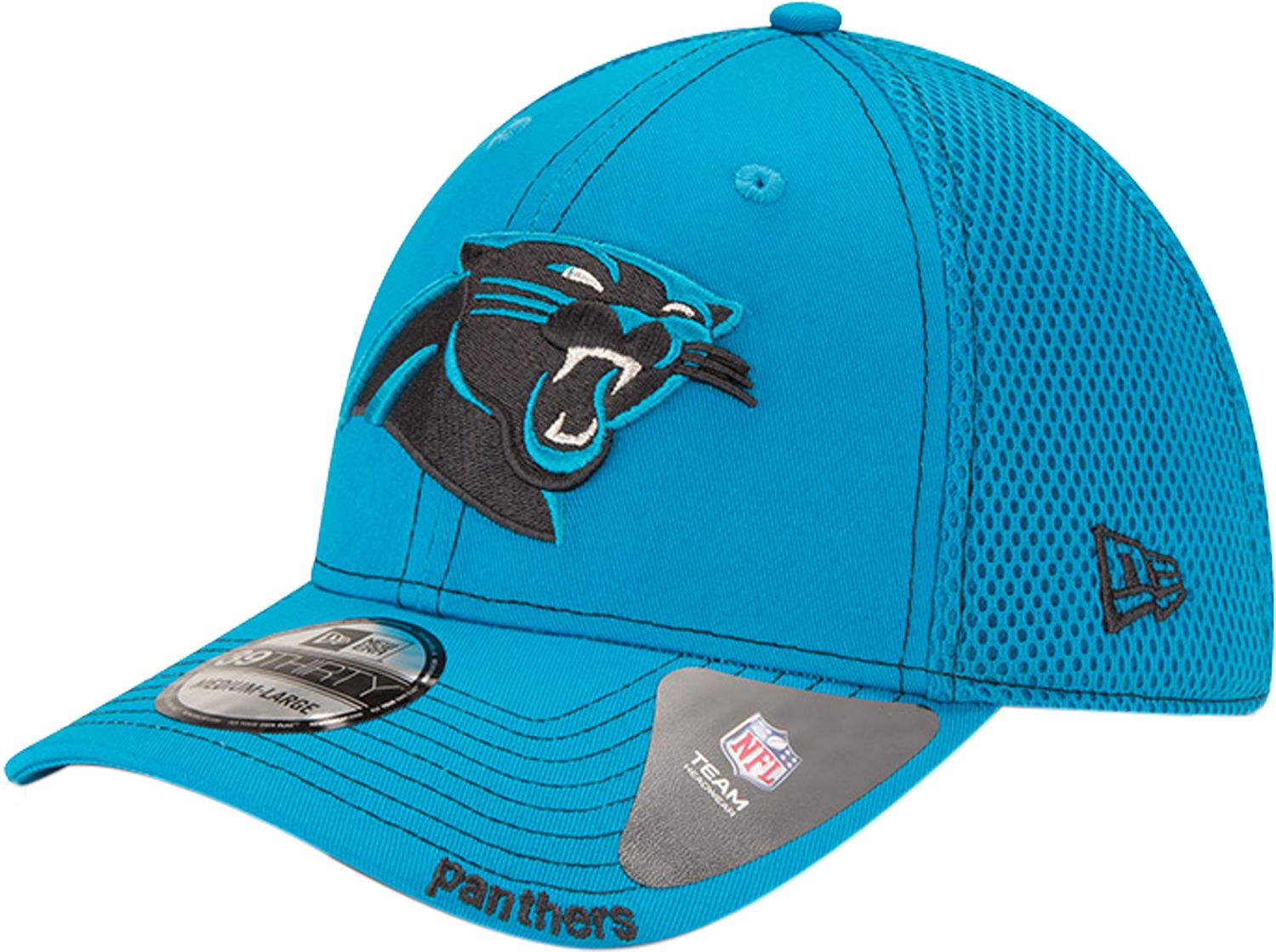 New Era Blue Carolina Panthers Identity Cuffed Knit Hat