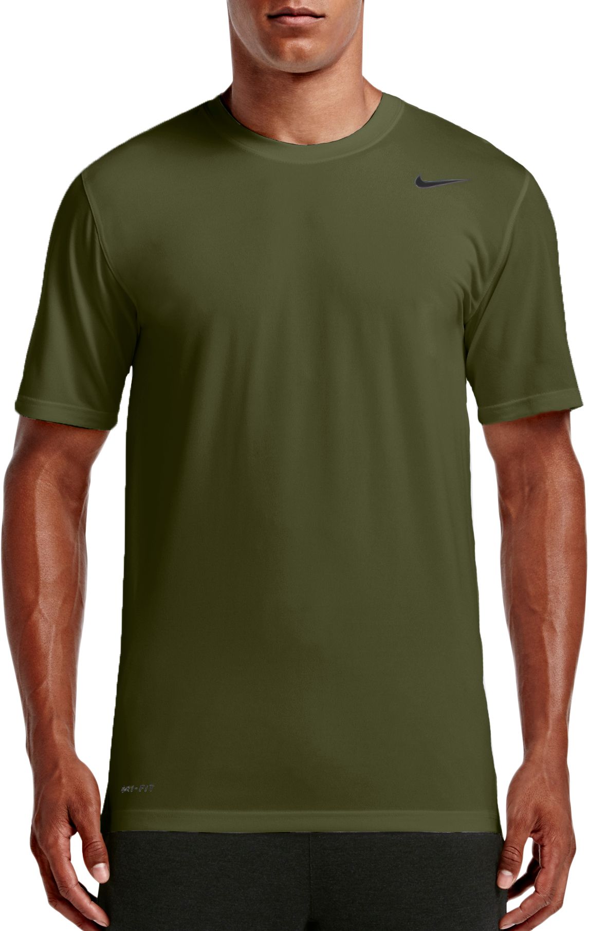 olive green nike crop top