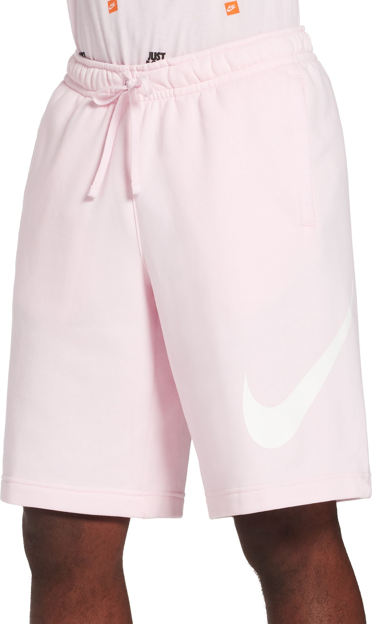 pink nike sweat shorts mens