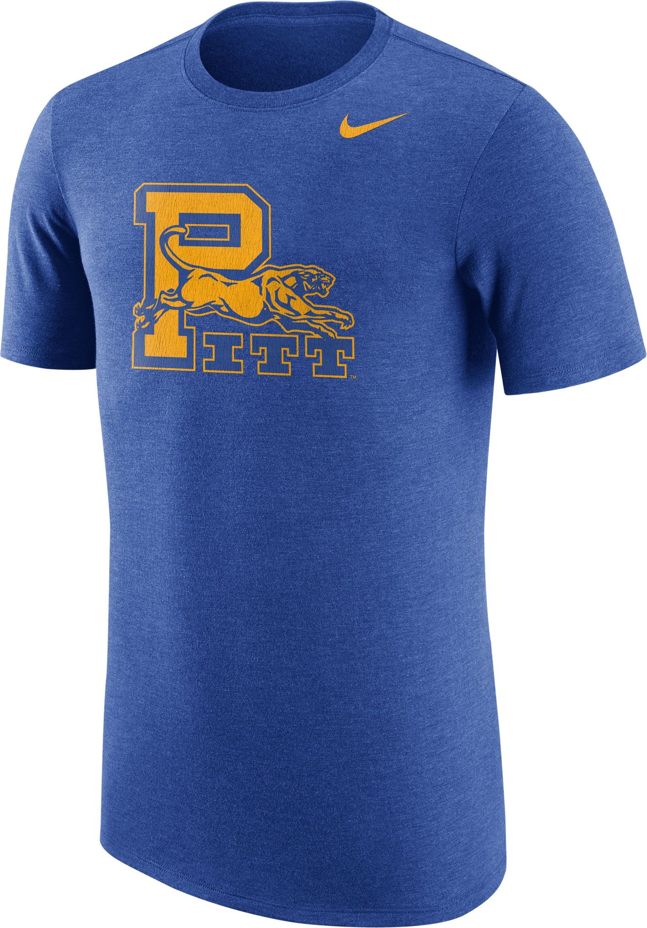 Nike Men's Pitt Panthers Heathered Blue Vault Tri-Blend T-Shirt | DICK ...