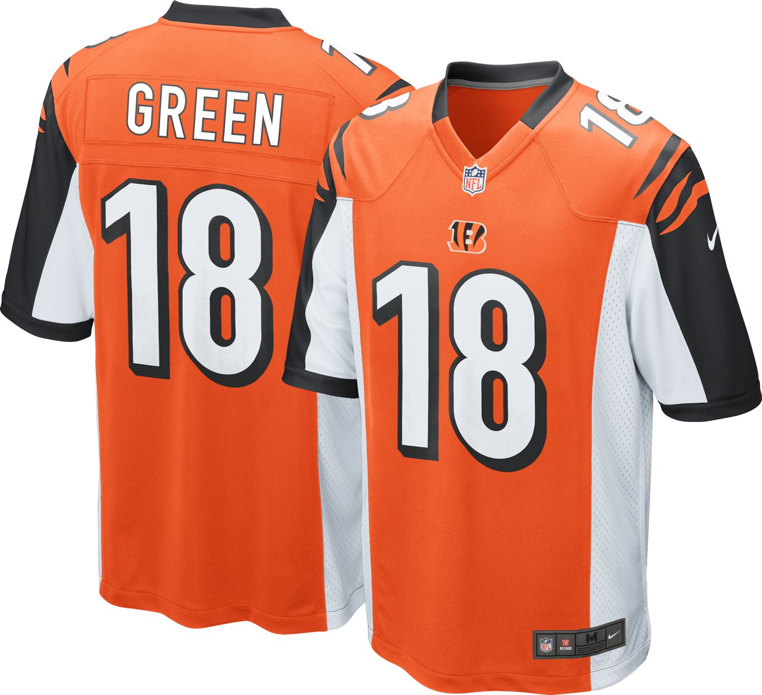 Nike Men's Alternate Game Jersey Cincinnati Bengals A.J. Green #18 ...