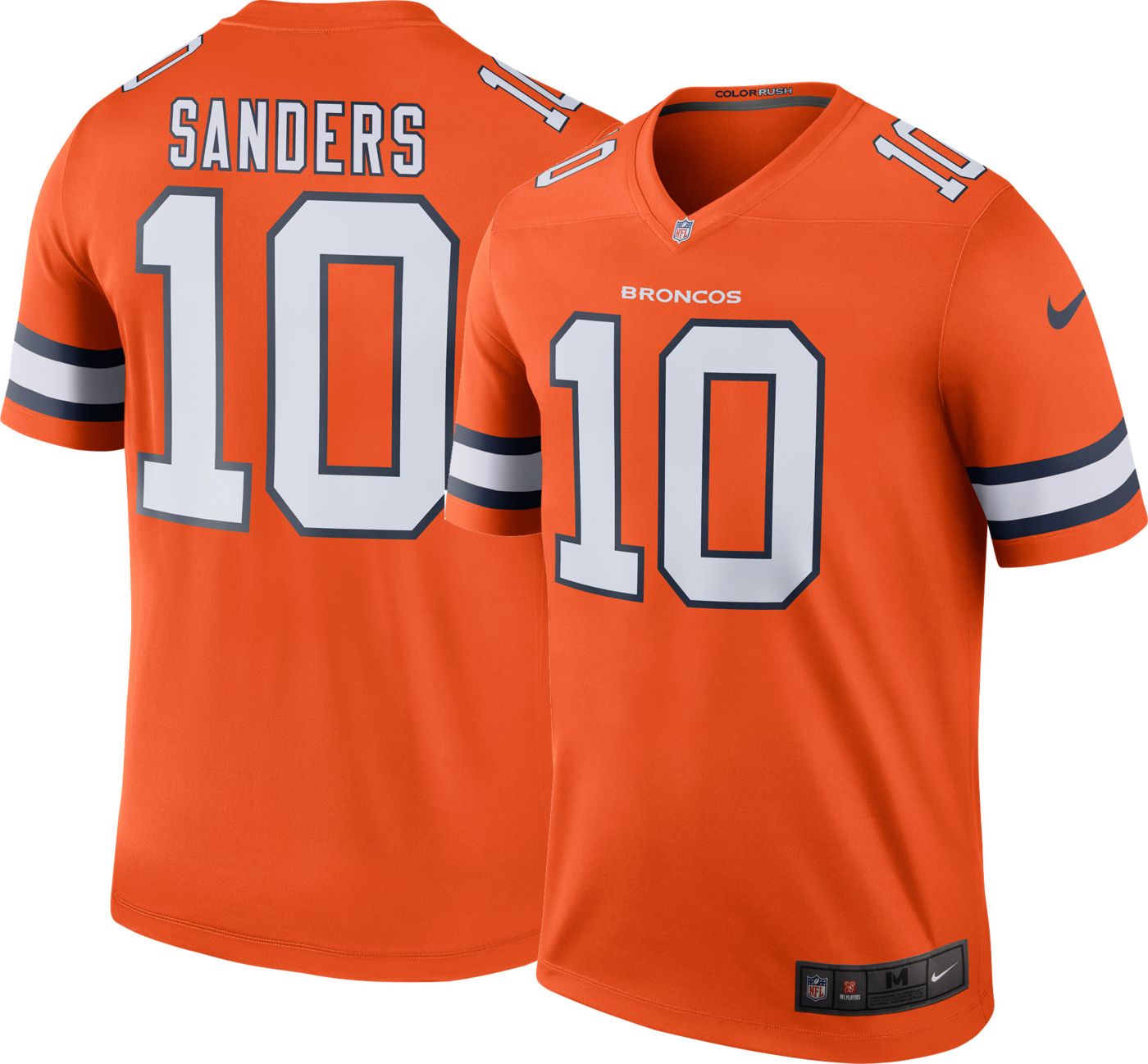 Nike Men's Color Rush Denver Broncos Emmanuel Sanders #10 Legend Jersey ...