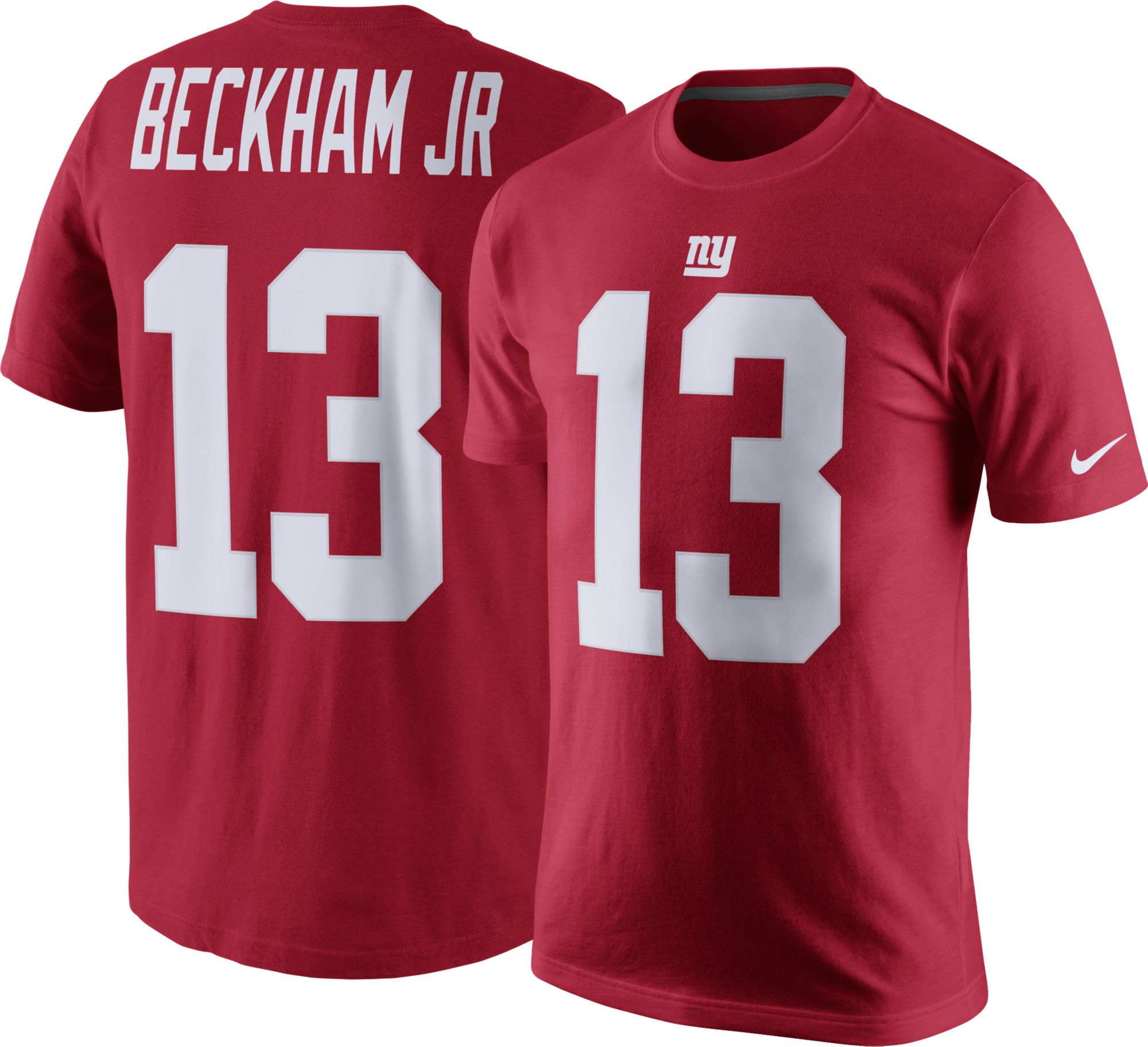 odell beckham red giants jersey