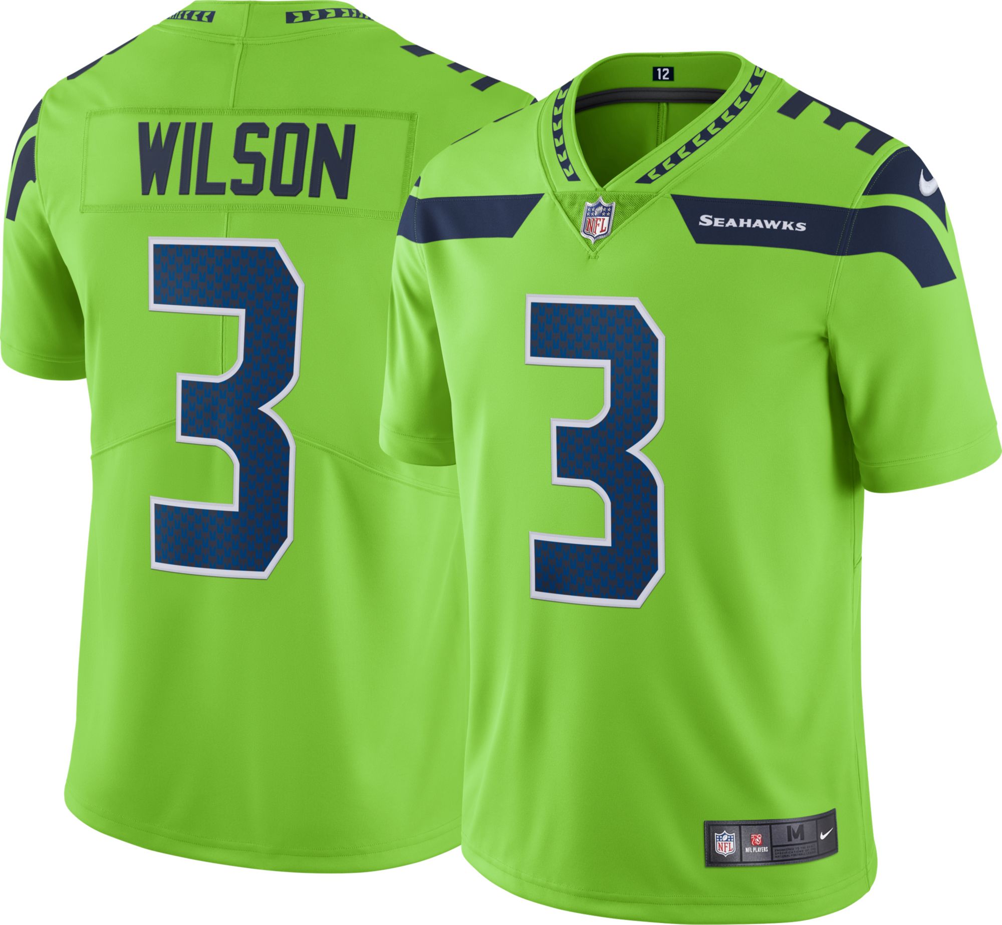 seattle seahawks lime green jersey for sale
